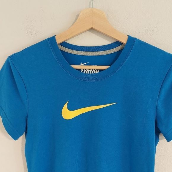 Nike blue dri-fit cotton tshirt - Picture 2 of 4